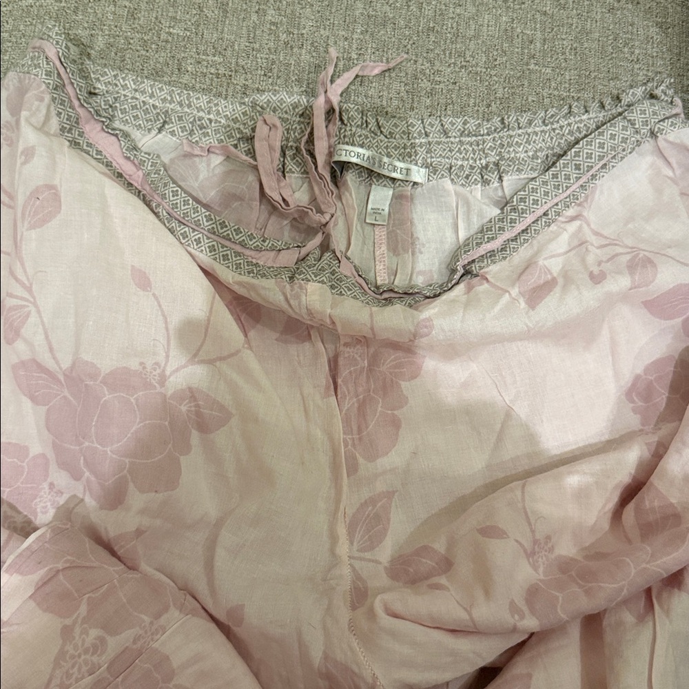 Victoria Secret Floral Pink Pajama Pants - Picture 6 of 7